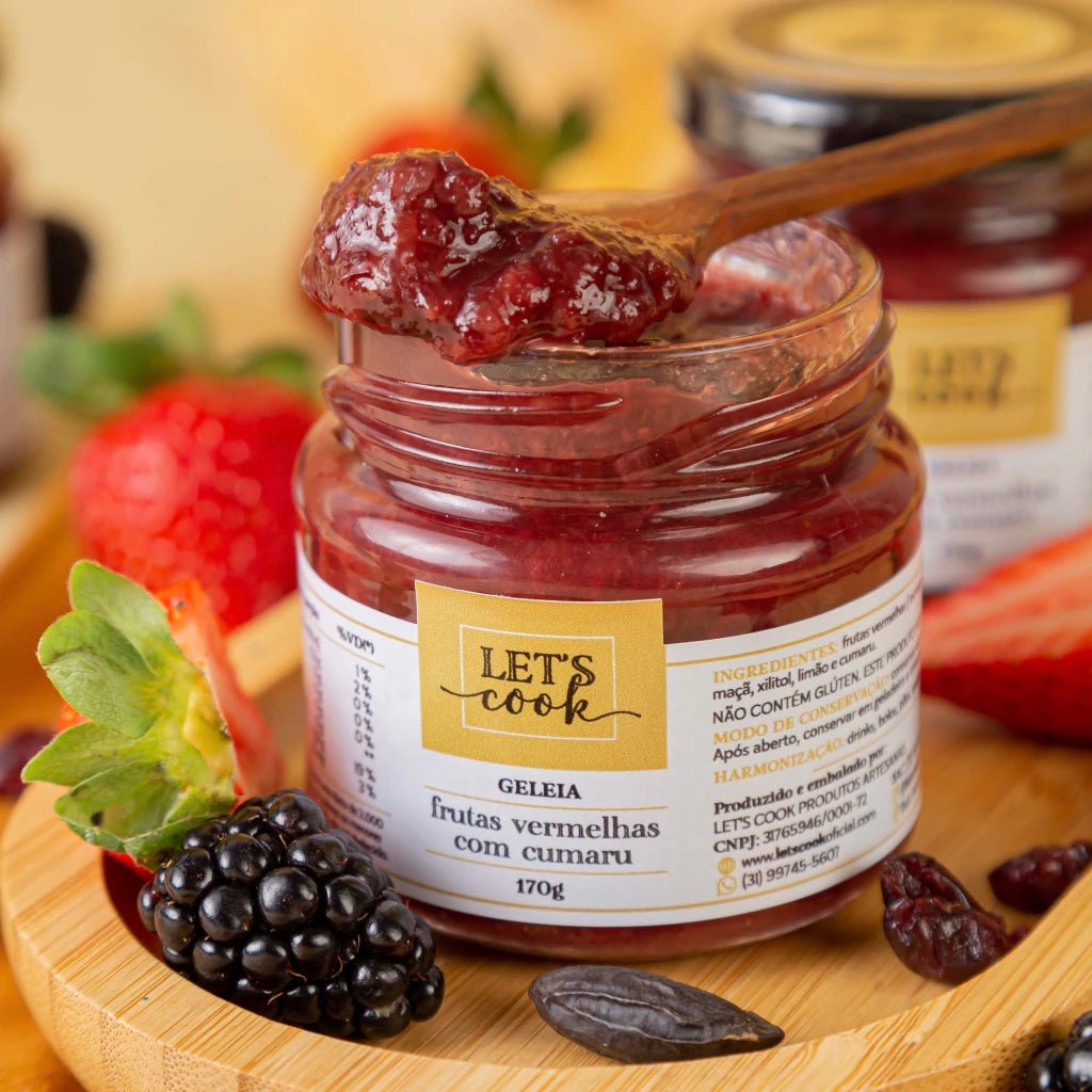 Geleia de Frutas Vermelhas com Cumaru Zero Açúçar